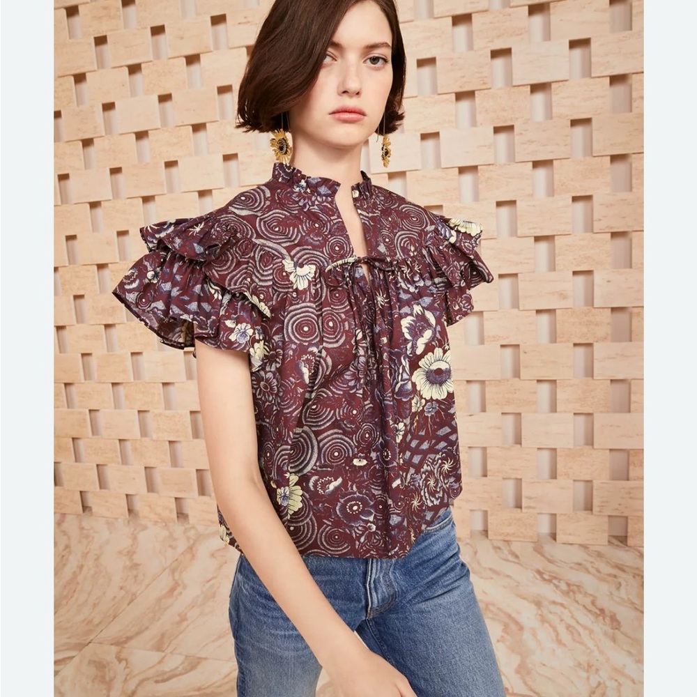 Ulla Johnson Letty top in heliotrope